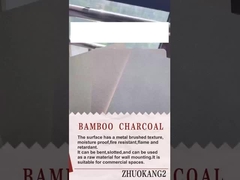 Υψηλής ποιότητας καυτή πώληση Κρυστάλλινη επιφάνεια άνθρακα Αντιφλεγμονώδης μπαμπού Καρβουνοξείδιο Μεταλλική επιφάνεια Φανερί