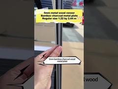 Διακόσμηση PVC Μπαμπού Ανθρακούχο ξύλινο μεταλλικό τοίχωμα υψηλής πυκνότητας εσωτερικά τοίχωμα