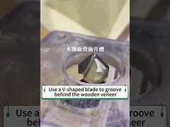 Σχοινιά και γωνιακή κάμψη των πλακών φινίρισμα ξύλου