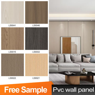 5mm ξύλινο σπόρο PVC τοίχωμα πλακέτο ευέλικτο μπαμπού κάρβουνο διακοσμητικό τοίχωμα