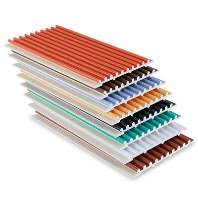 Ποιότητα  Factory Customized Fireproof PVC Co-Extruded Small Round Board Wall Panels Εργοστάσιο