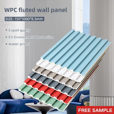Ποιότητα  8.5mm WPC Fluted Wall Panel Waterproof Fireproof Custom Sizes Εργοστάσιο