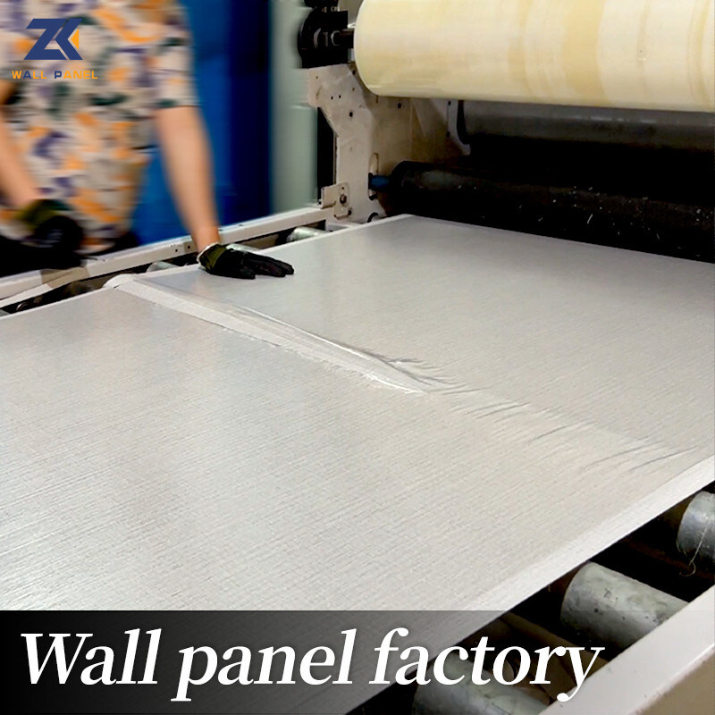 1.22m ευρείες ξύλινες καπλαμάδων μπαμπού ξυλάνθρακα υφάσματος επιτροπές τοίχων κουζινών PVC σύστασης τρισδιάστατες