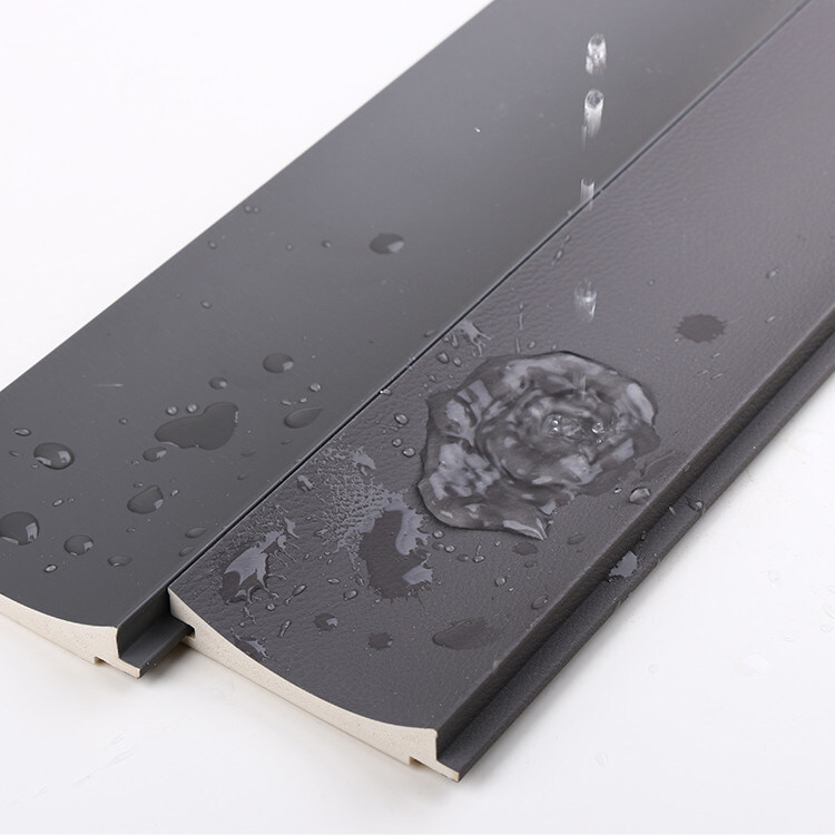 Εσωτερική επιτροπή κιγκλιδωμάτων πινάκων WPC σχήματος PVC διακοσμήσεων φιλική προς το περιβάλλον