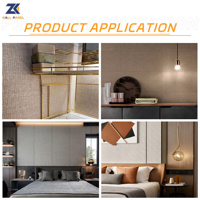 Hot Products Εσωτερική διακόσμηση Αδιάβροχο πάνελ τοίχου από ύφασμα από κάρβουνο μπαμπού