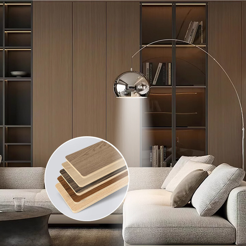 5mm ξύλινο σπόρο PVC τοίχωμα πλακέτο ευέλικτο μπαμπού κάρβουνο διακοσμητικό τοίχωμα