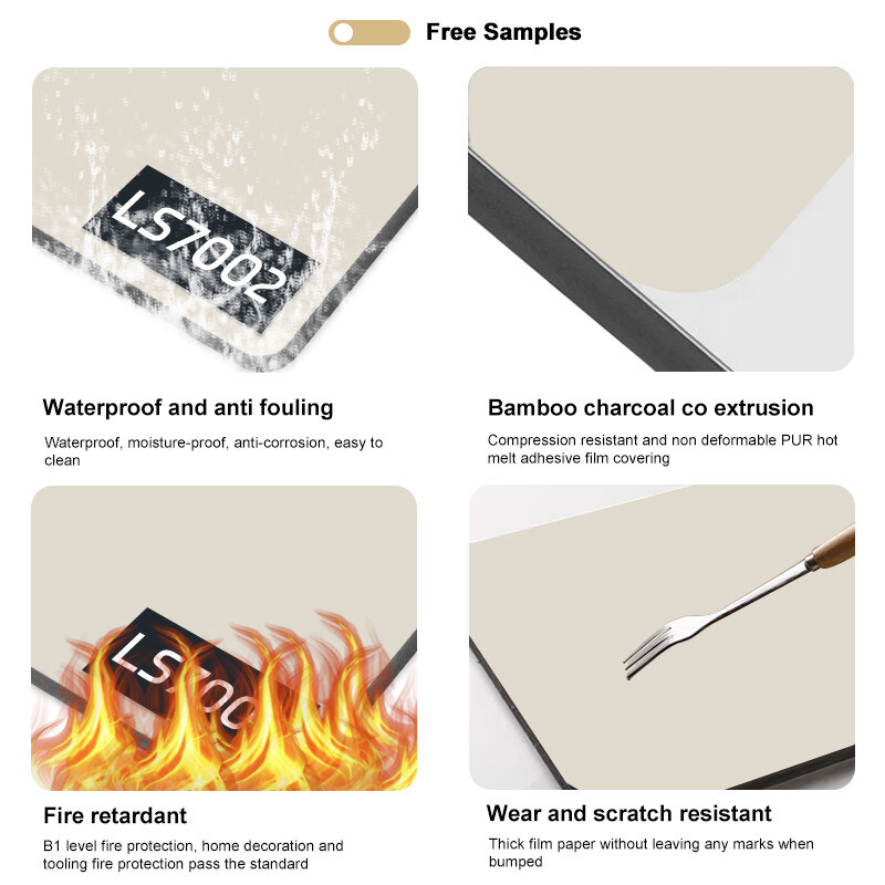 Σύγχρονη υψηλής λάμψης μαρμάρινο φύλλο επιφάνειας πολυτελή τοίχο διακόσμηση μπαμπού Κρυστάλλινη επιφάνεια