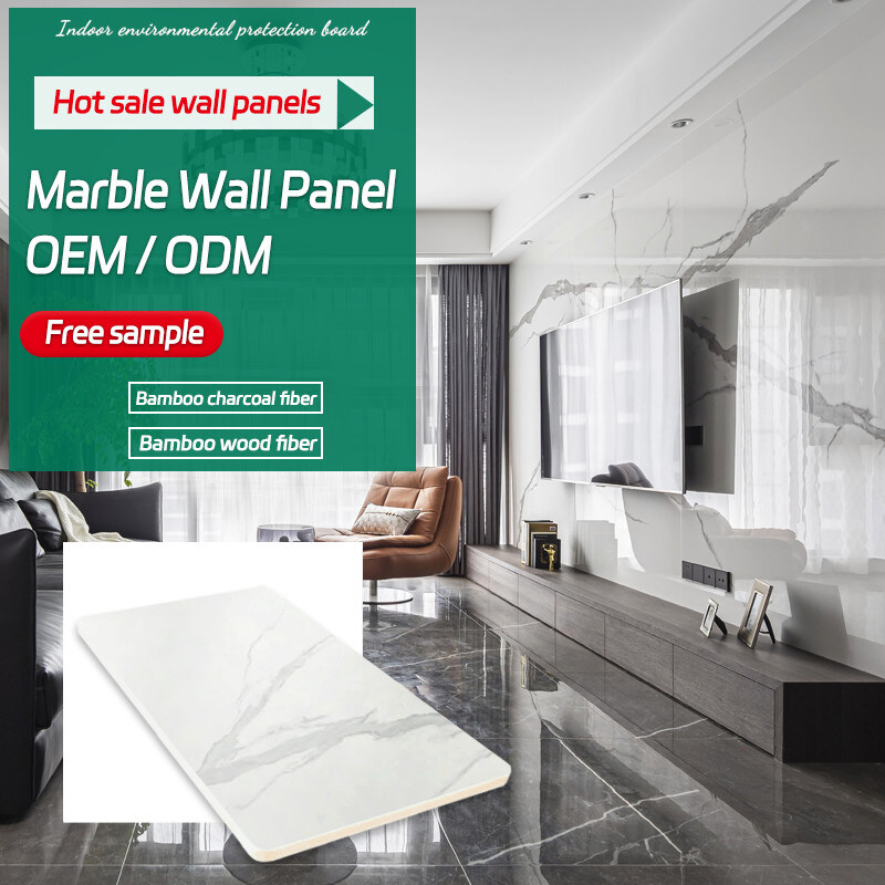 Αδιάβροχες και Moisture-proof μαρμάρινες ξύλινες επιτροπές τοίχων καπλαμάδων τοίχων υποβάθρου TV εγχώριων διακοσμήσεων