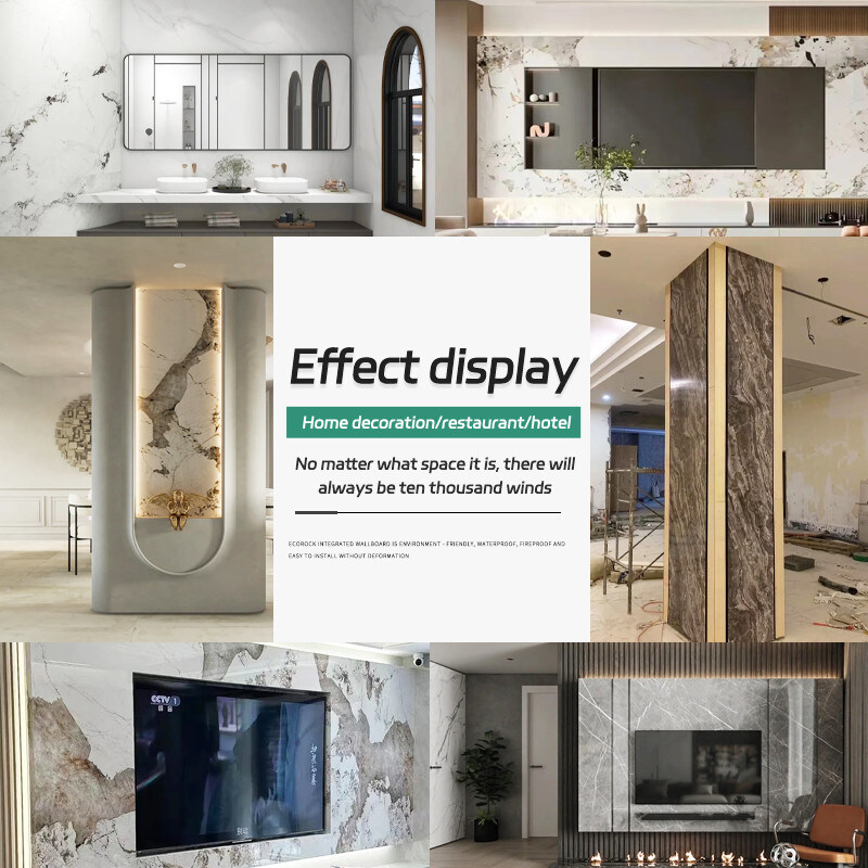 Αδιάβροχες και Moisture-proof μαρμάρινες ξύλινες επιτροπές τοίχων καπλαμάδων τοίχων υποβάθρου TV εγχώριων διακοσμήσεων