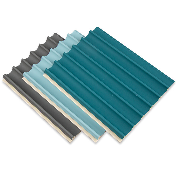 Διακοσμητική τρισδιάστατη επιτροπή ανώτατων υπαίθρια 15mm στρογγυλή καγκέλων WPC ξύλινη