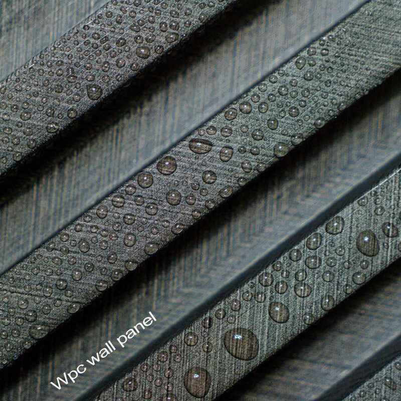 Ενσωματωτικά διακοσμητικά πίνακα τοίχων WPC 3D Πίνακα ψησταριού στερεού ξύλου