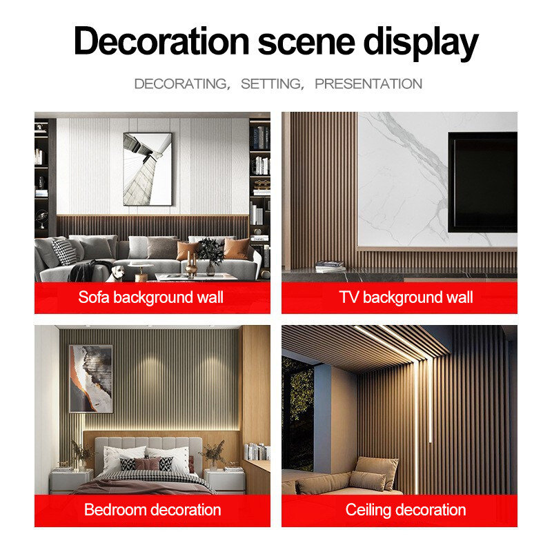 Ενσωματωτικά διακοσμητικά πίνακα τοίχων WPC 3D Πίνακα ψησταριού στερεού ξύλου