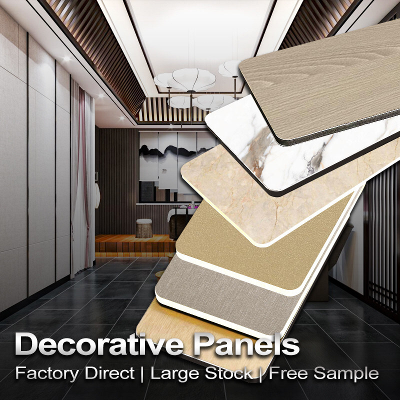 Σύγχρονα 5MM μπαμπού μεταλλικά τοίχωμα από ανθρακονήματα για εσωτερική διακόσμηση