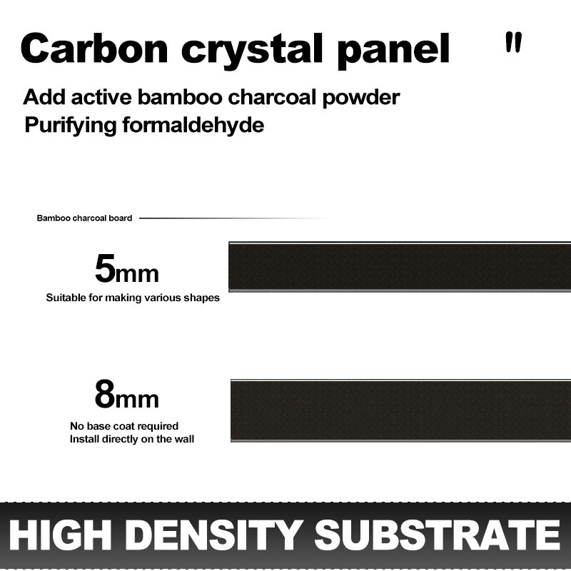 Σύγχρονα 5MM μπαμπού μεταλλικά τοίχωμα από ανθρακονήματα για εσωτερική διακόσμηση