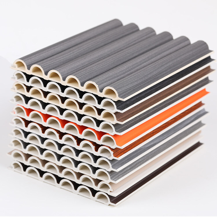 15mm εσωτερικός διακοσμήσεων τοίχων επιτροπής πίνακας τόξων PVC ξύλινος πλαστικός