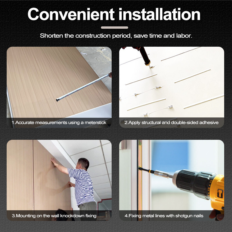 ΠΕΤ νερού κυματισμού Μπαμπού Άνθρακα ίνες 3D τοίχωμα PVC ξύλινο πλακάκι φουσκάλου