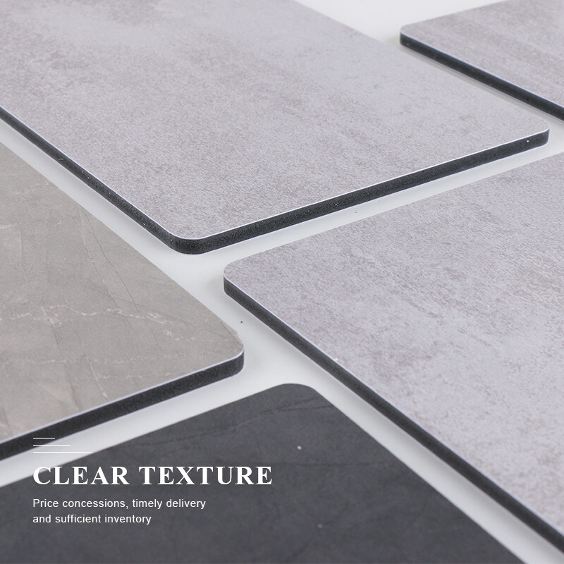 Βαμβούλο ξυλοκούρβουνο επιφάνεια προσαρμοσμένο ξύλινο διακοσμητικό πάνελ ανθεκτικό στο νερό PVC μαρμάρινο φύλλο