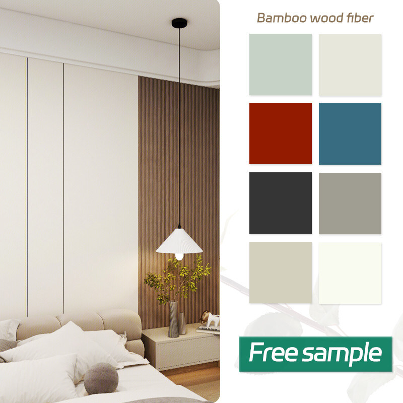 8 χιλ. εσωτερικό διακοσμήσεων αλεξίπυρο δέρμα επιτροπής τοίχων ινών μπαμπού ξύλινο που αισθάνεται τον ξύλινο καπλαμά