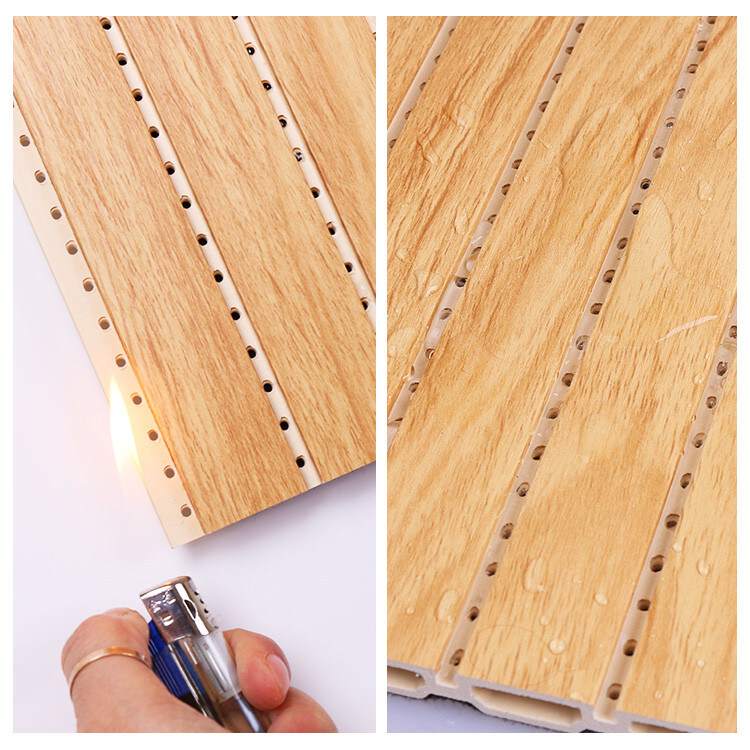 Διακοσμητική αλεξίπυρη επιτροπή τοίχων WPC Soundproof 1.22*3m 1.22*2.8m