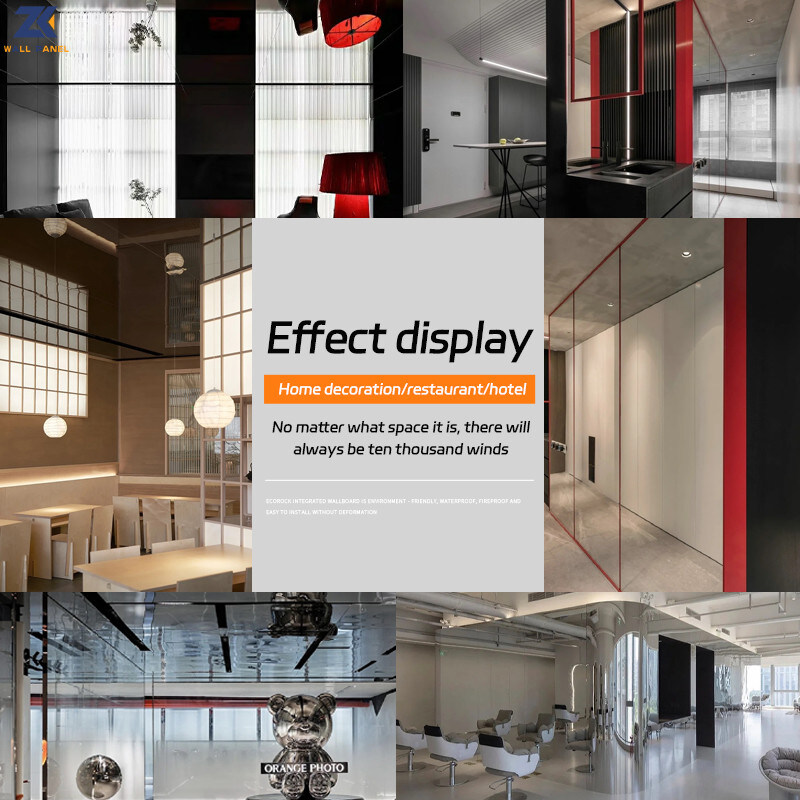 KTV σύγχρονη ελαφριά πολυτέλειας επιτροπή τοίχων της PET ξυλάνθρακα μπαμπού πινάκων καπλαμάδων καθρεφτών ξύλινη