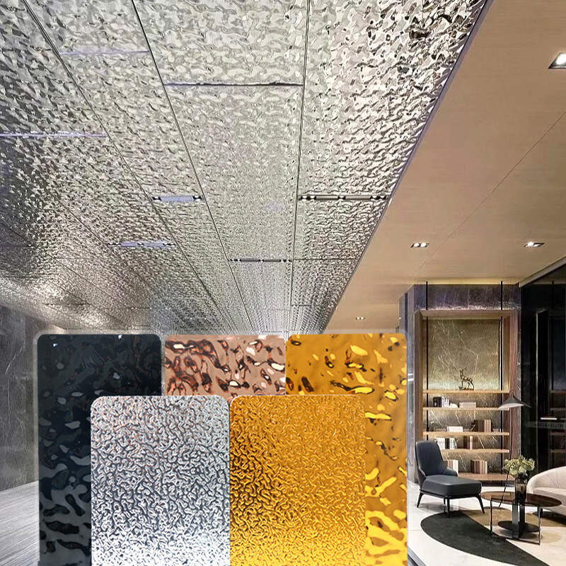 8mm μπαμπού ξύλινες ινών ξύλινες επιτροπών τοίχων επιτροπές κυματισμών νερού ντεκόρ εσωτερικές χρώμα-ελεύθερες τρισδιάστατες