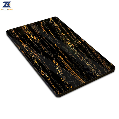 Bamboo Charcoal Fiber Marble πάνελ τοίχου PVC Αντιστατική θερμομόνωση