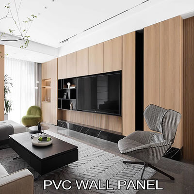 5mm ξύλινο σπόρο PVC τοίχωμα πλακέτο ευέλικτο μπαμπού κάρβουνο διακοσμητικό τοίχωμα