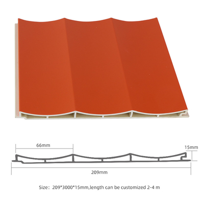 Εσωτερική ξύλινη επιτροπή 1220*2440mm 1220*2600mm διακοσμήσεων WPC