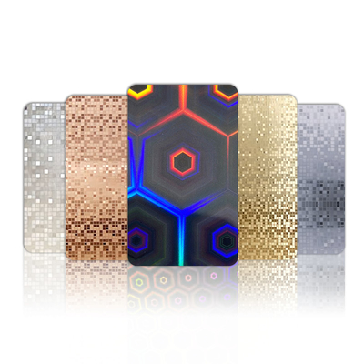 PVC Board Laser&Mosaic Series Μπαμπούς Άνθρακας ξύλου Φανίρισμα Εσωτερική διακόσμηση τοίχωμα