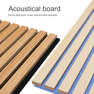 Slats καγκέλων τοίχων επιτροπής τοίχων WPC Fluted ακουστική ξύλινη αντι γρατσουνιά